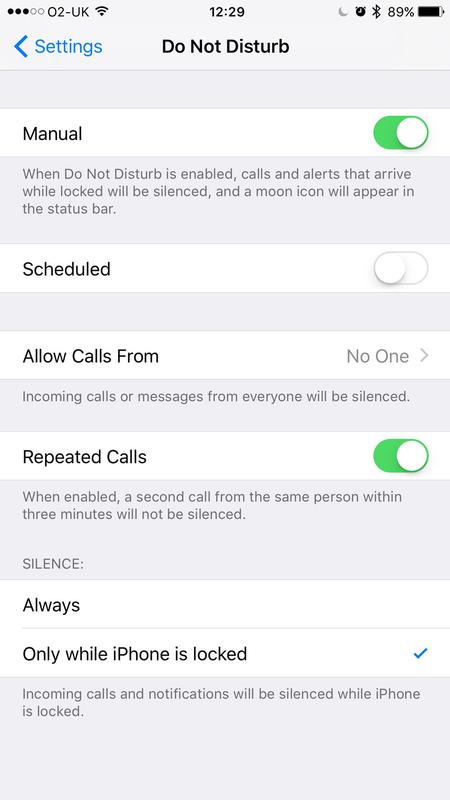مد Do not Disturb آیفون را بهتر بشناسیم!
