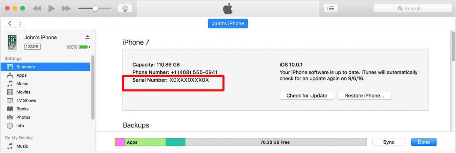 پیدا کردن کد IMEI روی آیفون، آی پد و یا iPod