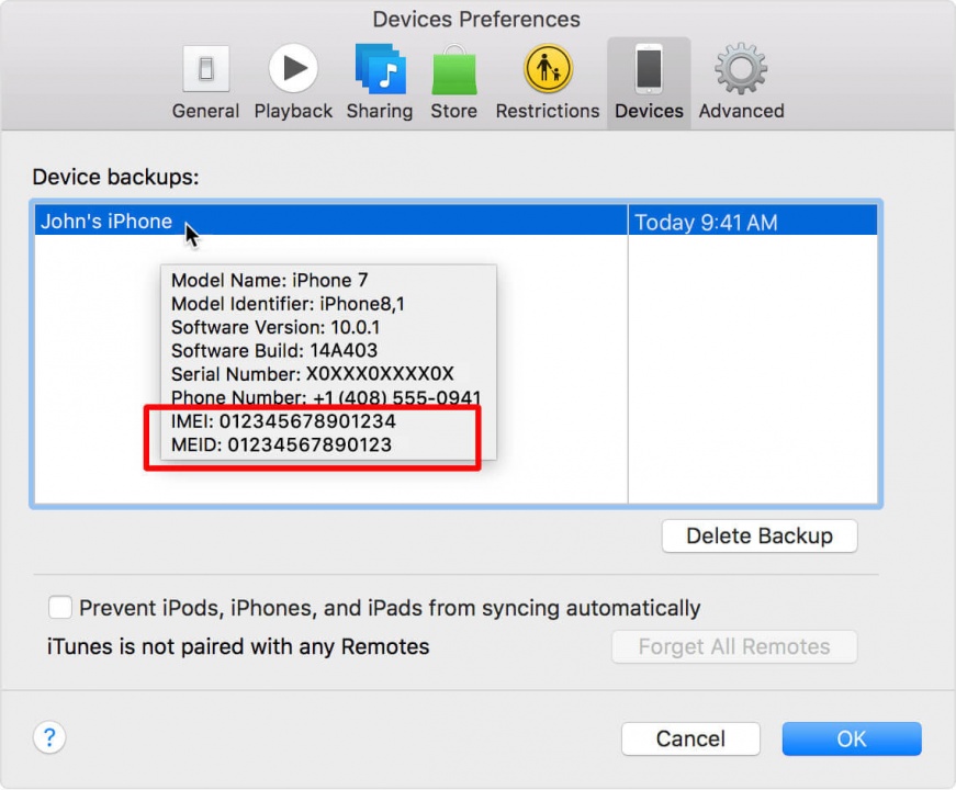 پیدا کردن کد IMEI روی آیفون، آی پد و یا iPod