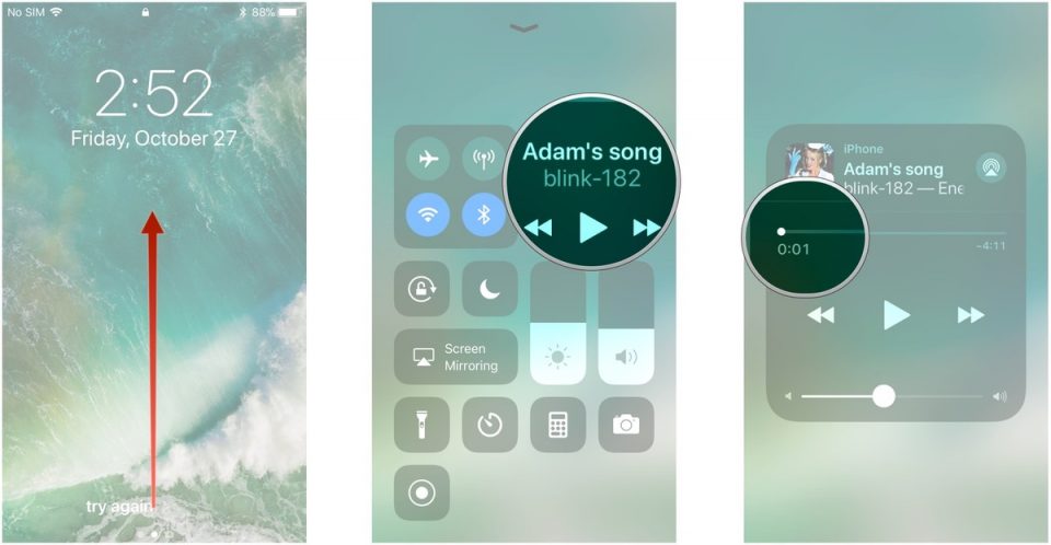 لیست پخش در کنترل سنتر iOS 11_4