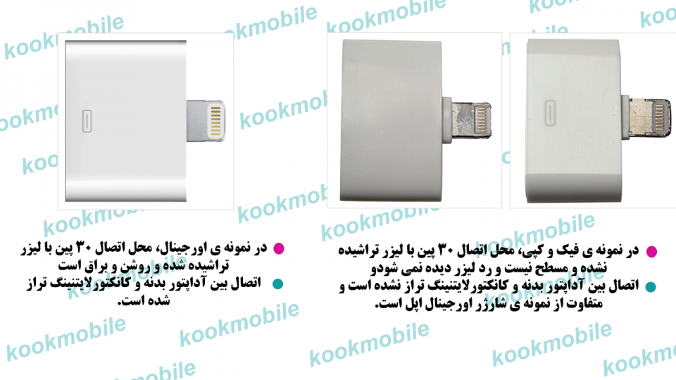 تشخیص لایتنینگ اورجینال از فیک