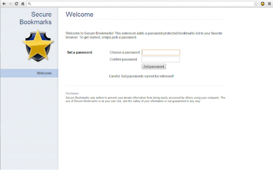 نحوه گذاشتن پسورد روی بوک‌مارک (book mark) مرورگر کروم
