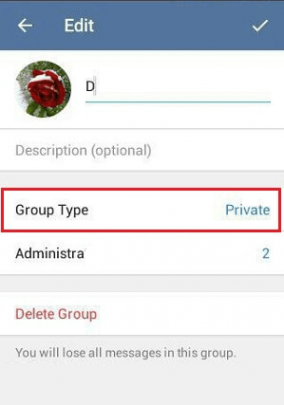 ساخت لینک برای سوپر گروه تلگرام