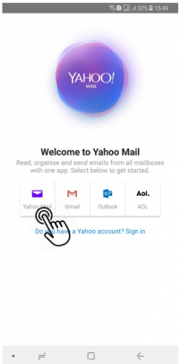 ساخت ایمیل یاهو Yahoo در اندروید