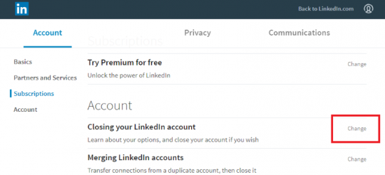 نحوه حذف اکانت لینکدین (Linkedin)
