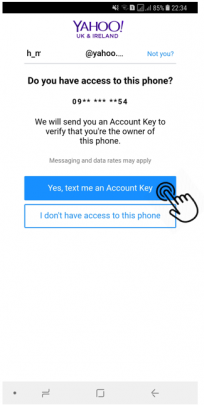 بازیابی رمز فراموش شده ایمیل Yahoo