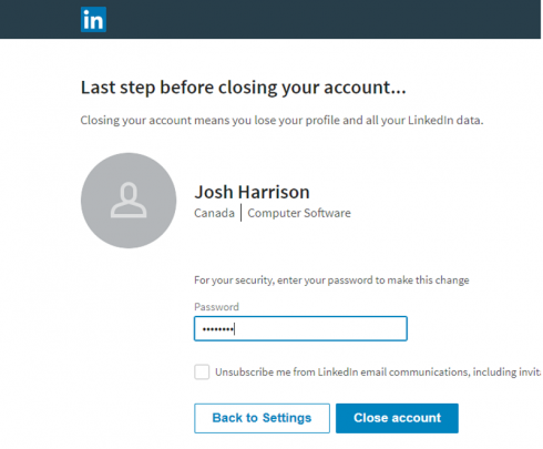 نحوه حذف اکانت لینکدین (Linkedin)