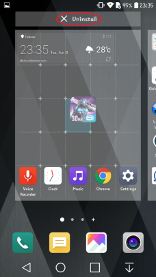 حذف برنامهها و بازیها در اندروید
