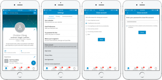 نحوه حذف اکانت لینکدین (Linkedin)
