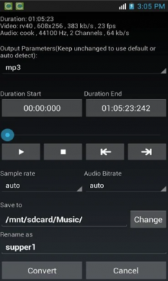 تبدیل ویدیو به mp3 در اندروید