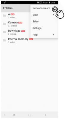 پخش فیلم از اینترنت با MX Player