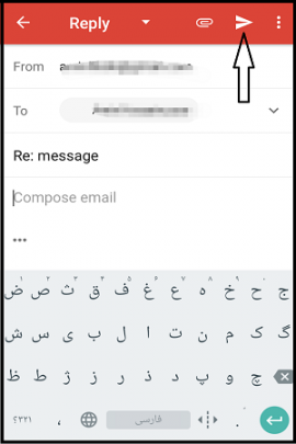 آموزش پاسخ دادن به جیمیل در اندروید