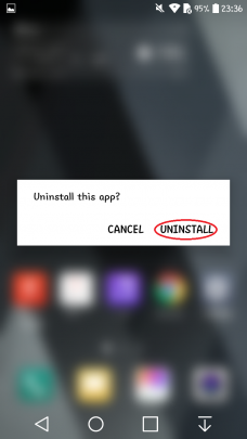 حذف برنامهها و بازیها در اندروید