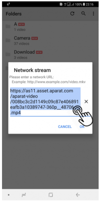 پخش فیلم از اینترنت باMX Player