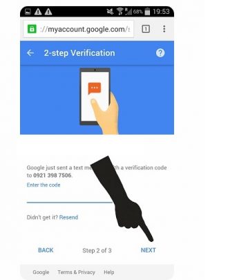 فعال کردن رمز دوم جیمیل در اندروید