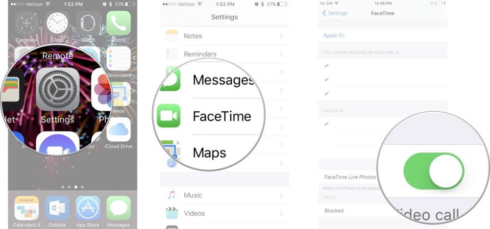 facetime-live-photo فعالسازی