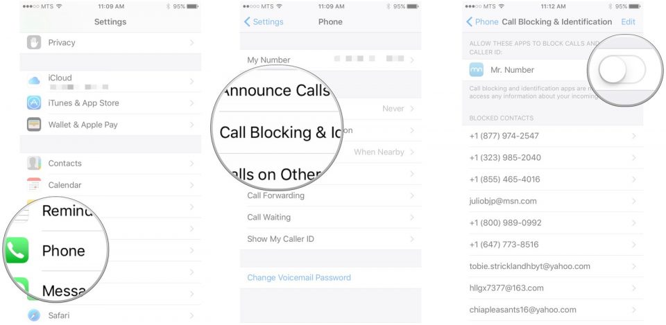 بلاک کردن شماره ای خاص در آیفون
