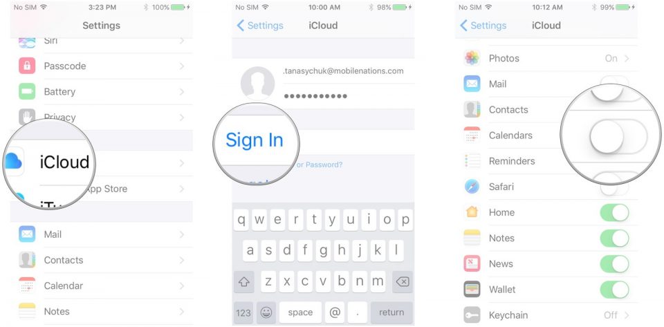 ذخیره پیام روی آی کلود
