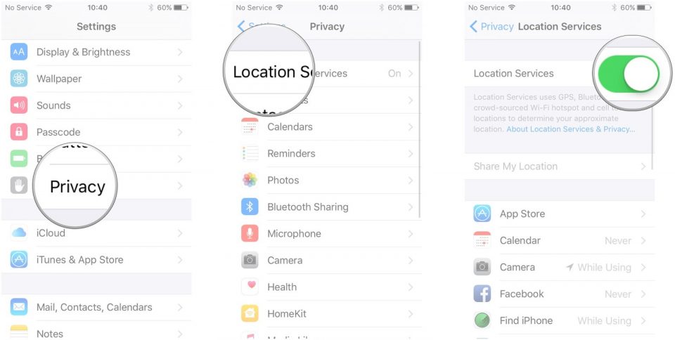 سرویس Location برای دریافت وضعیت آب و هوا