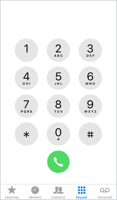 صفحه برنامه Phone