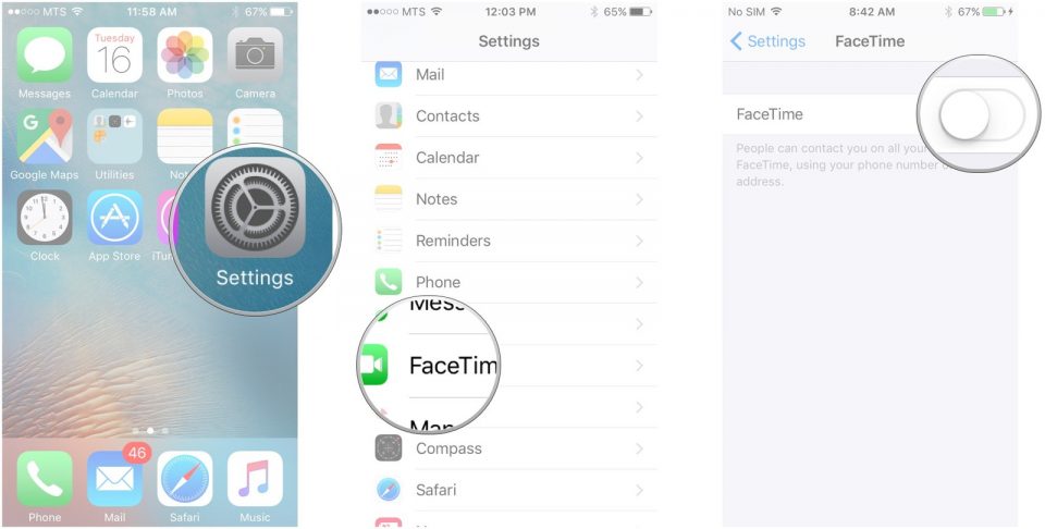 انجام تنظیمات FaceTime