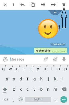 آموزش حذف پیام از چت تلگرام برای همه