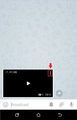 ارسال ویدیو به همراه متن در تلگرام