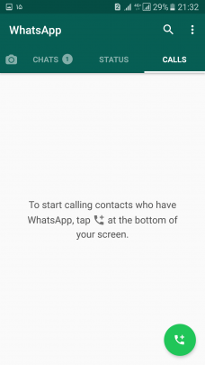 اضافه کردن قابلیت تماس صوتی به واتس آپ