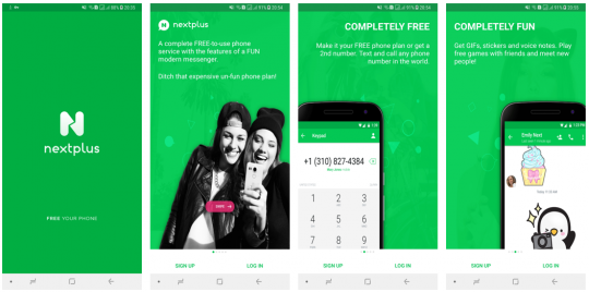 Nextplus ساخت شماره مجازی در اندروید