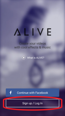 آموزش ساخت اکانت در Alive Movie Maker