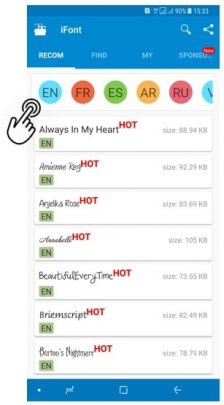 استفاده ازiFont تغییر فونت گوشی اندروید