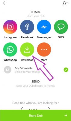آموزش ذخیره ویدئوها در برنامه دابسمش