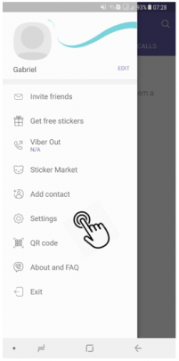 آموزش حذف اکانت وایبر Viber اندروید