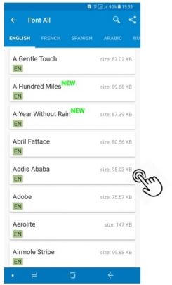 استفاده از iFont تغییر فونت گوشی اندروید