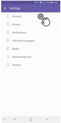 آموزش حذف اکانت وایبر Viber اندروید