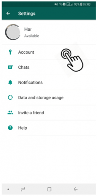 حذف اکانت واتس اپ WhatsApp اندروید