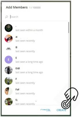 ساخت گروه و کانال در Telegram Desktop