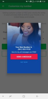 Nextplus ساخت شماره مجازی در اندروید