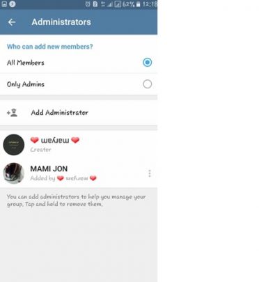اضافه کردن ادمین به گروه تلگرام