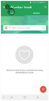 حذف اکانت نامبر بوک در اندروید