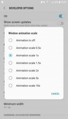 ترفندهای منو Developer options