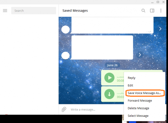 چگونه Voice تلگرام را ذخیره کنیم؟