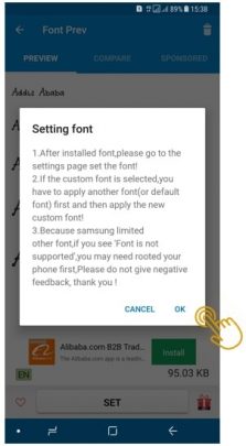استفاده ازiFont تغییر فونت گوشی اندروید