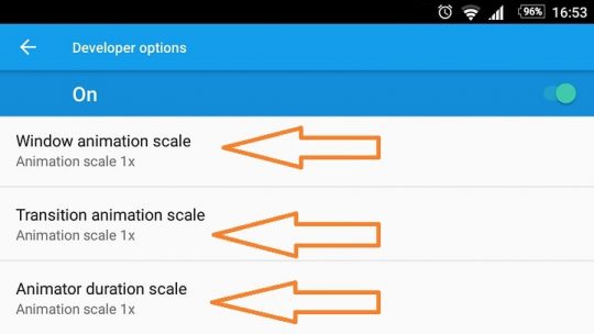 ترفندهای منو Developer options