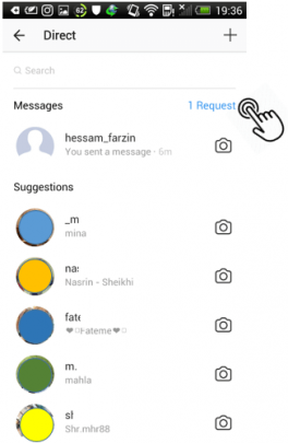 چت کردن خصوصی Instagram Direct
