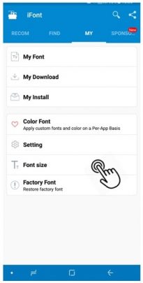 استفاده ازiFont تغییر فونت گوشی اندروید