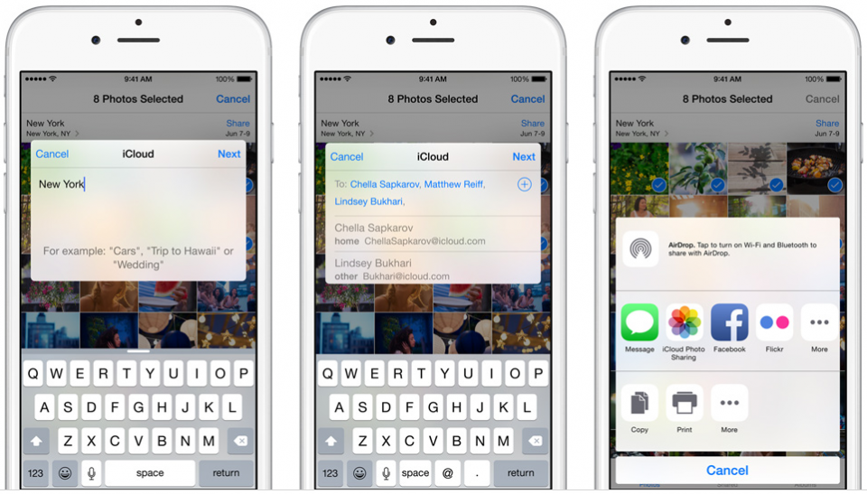 iCloud Photo Sharing