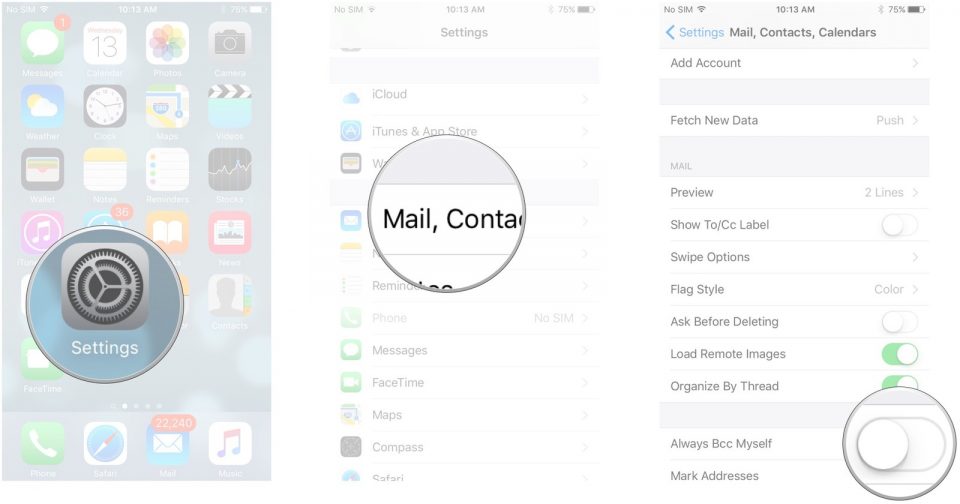 ارسال رونوشت از ایمیل به کاربر Mail