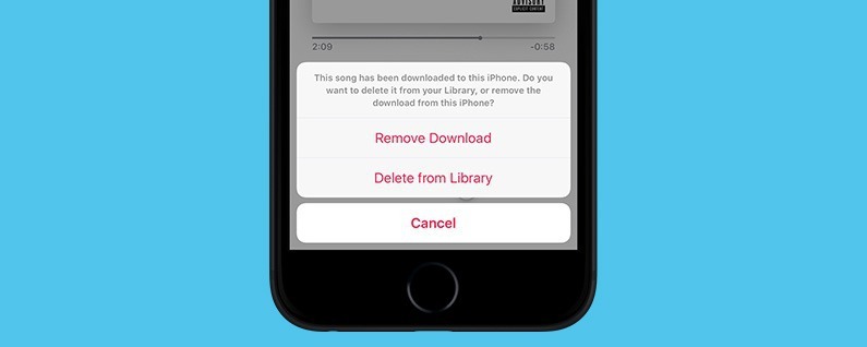 پاک کردن آهنگ از لایبرری Apple Music