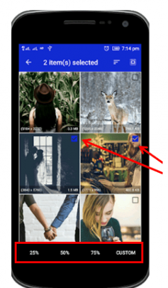 آموزش تصویری کاهش حجم عکس در اندروید